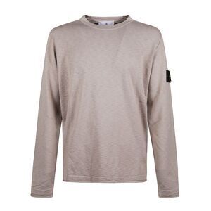 Stone Island Men Crew Neck Sweater With Logo